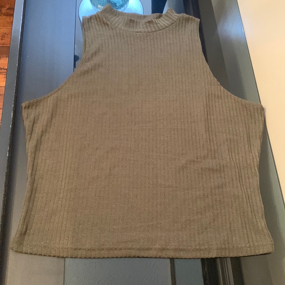 Mock Neck Sleeveless Shein Tank